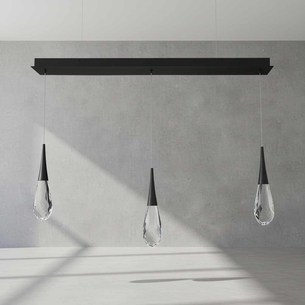 Luster Gaze Radiant Cascade Linear LED Multi Pendant - Background Shot