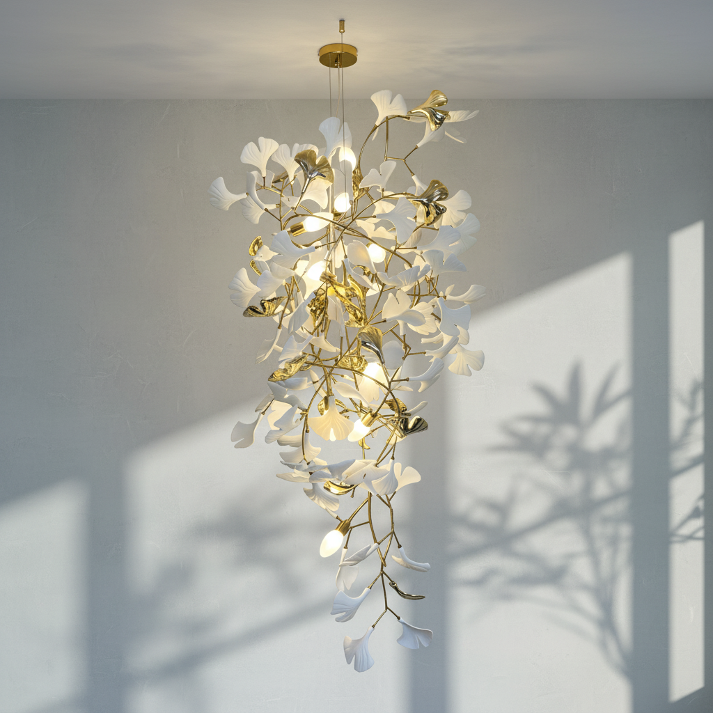 Luster Gaze Ginkgo Canopy Branch Chandelier - Background Shot