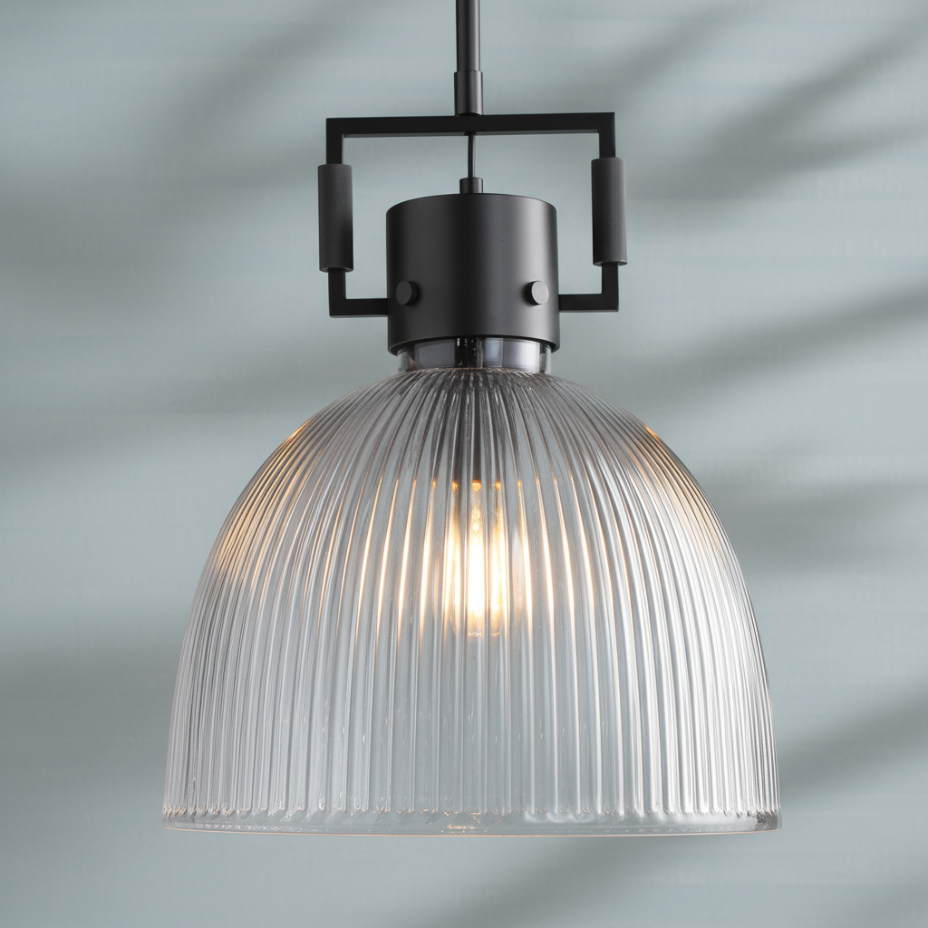 Luster Gaze Radiant Prism 1-Light Glass Pendant - Background Shot