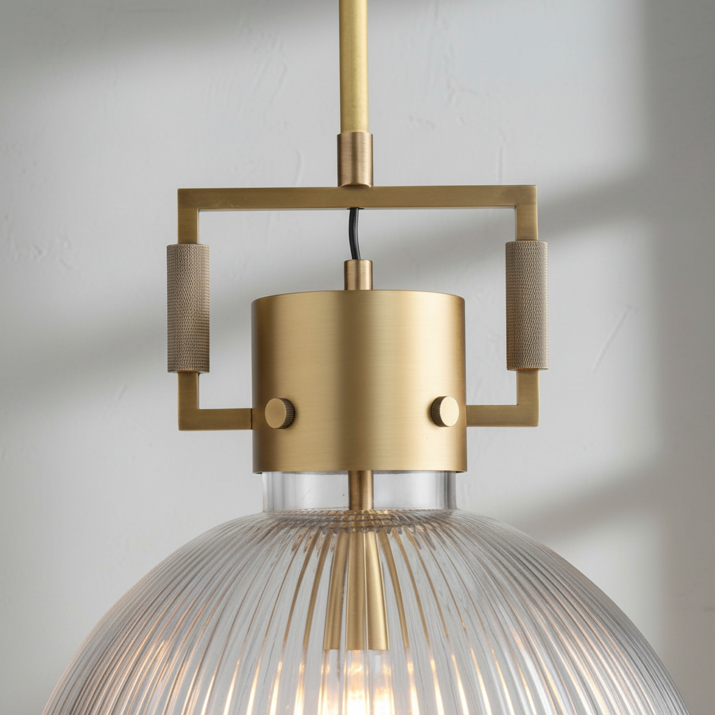 Luster Gaze Radiant Prism 1-Light Glass Pendant - Background Shot