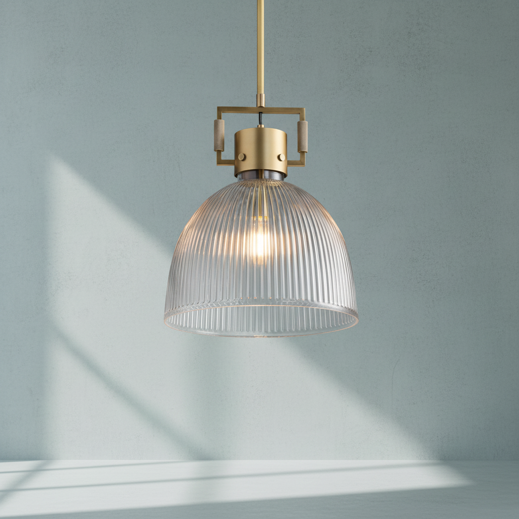 Luster Gaze Radiant Prism 1-Light Glass Pendant - Background Shot