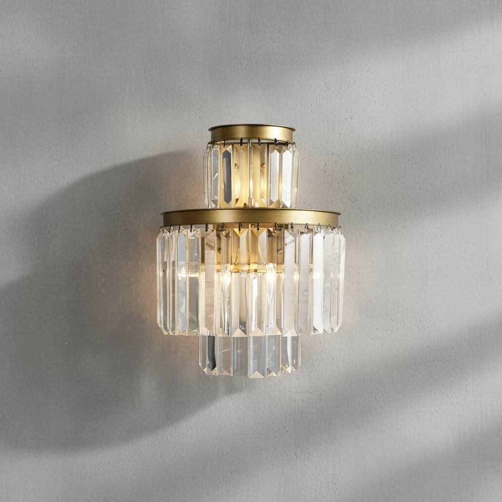 Luster Gaze Radiant Cascade 3-Light Wall Sconce - Background Shot