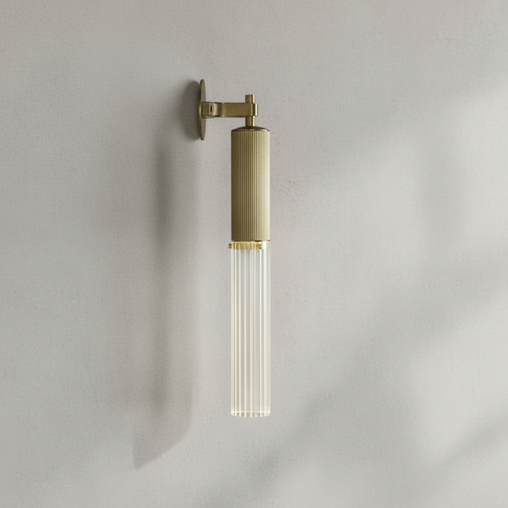 Luster Gaze Veridian Arc Wall Sconce - Background Shot