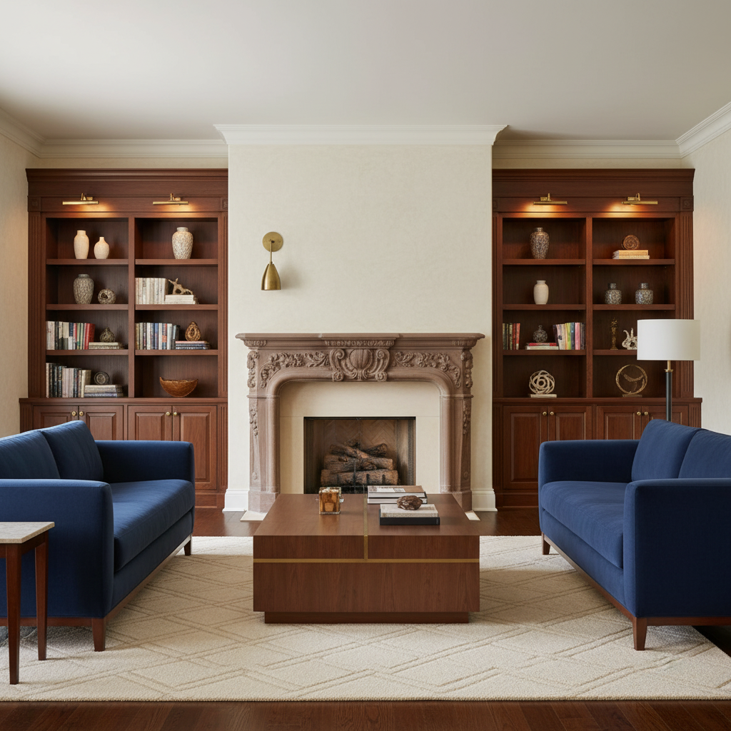 Luster Gaze Veridian Articulating Wall Sconce - American formal living room