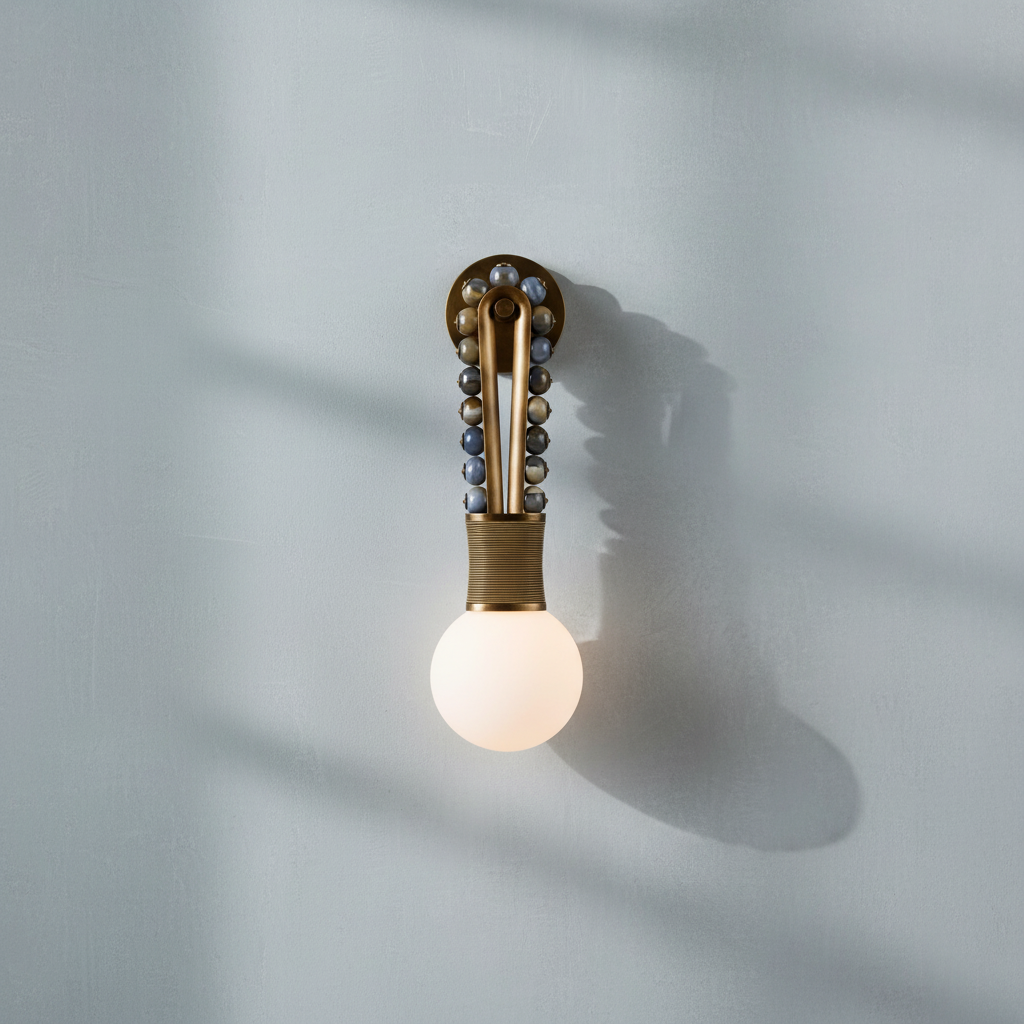Luster Gaze Talisman Loop Wall Sconce - Background Shot