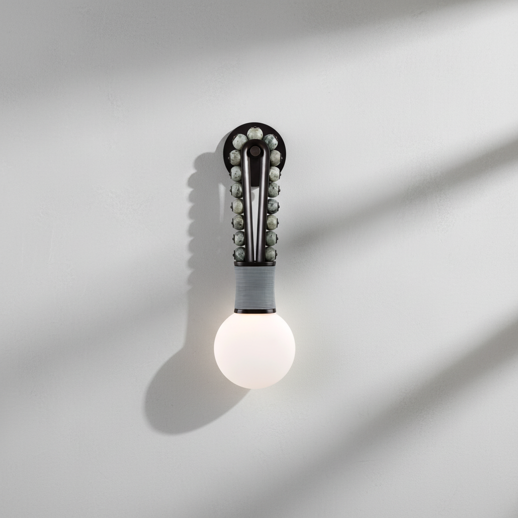 Luster Gaze Talisman Loop Wall Sconce - Background Shot