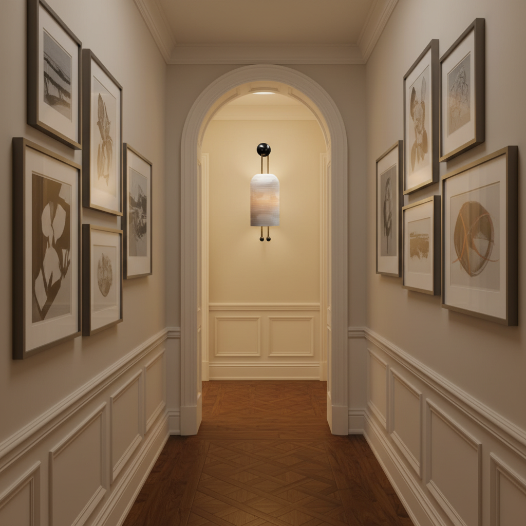 Luster Gaze PATUS LANTERN SCONCE H21.5” x W6.75 X D4" - American hallway gallery
