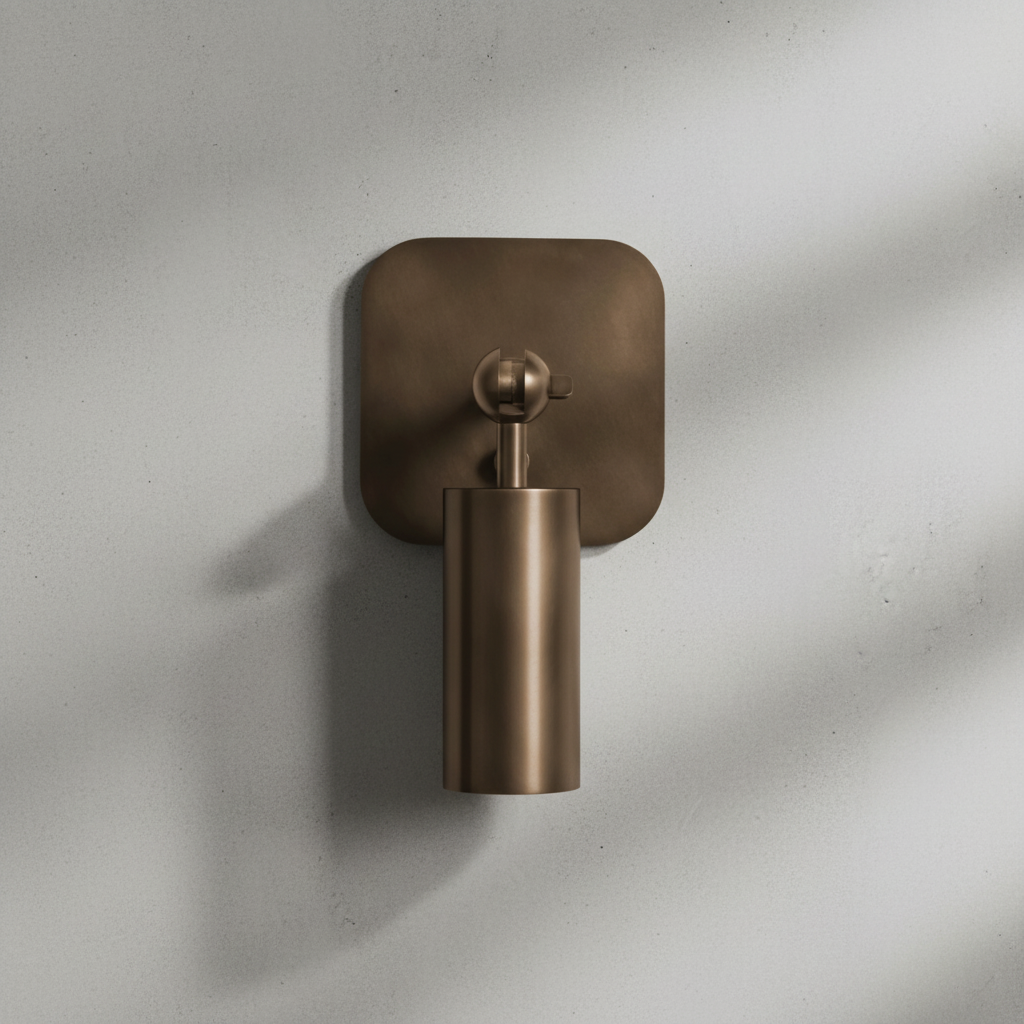 Luster Gaze Cylinder Form Pivoting Wall Sconce - Background Shot