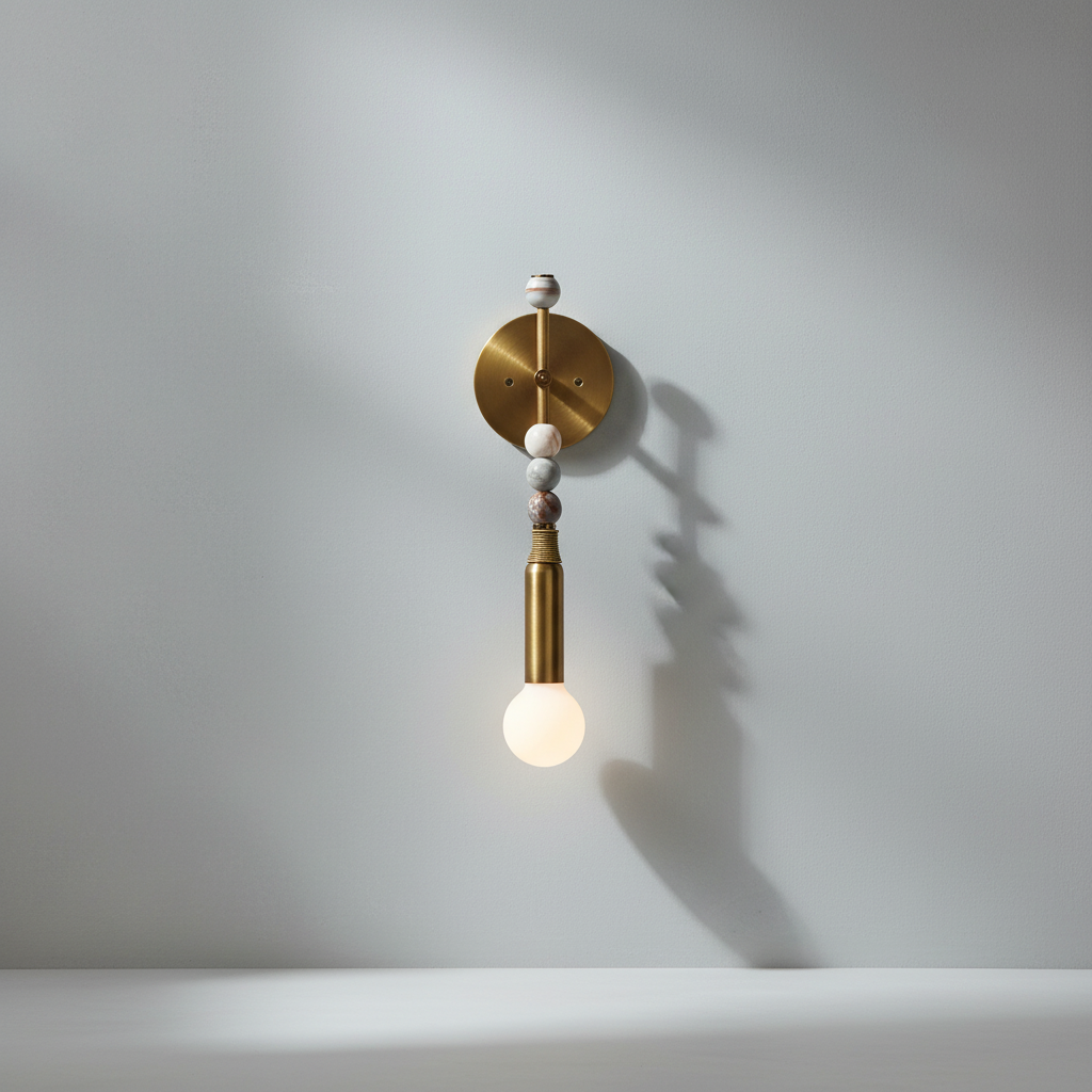 Luster Gaze Regal Gemstone Wall Sconce - Background Shot