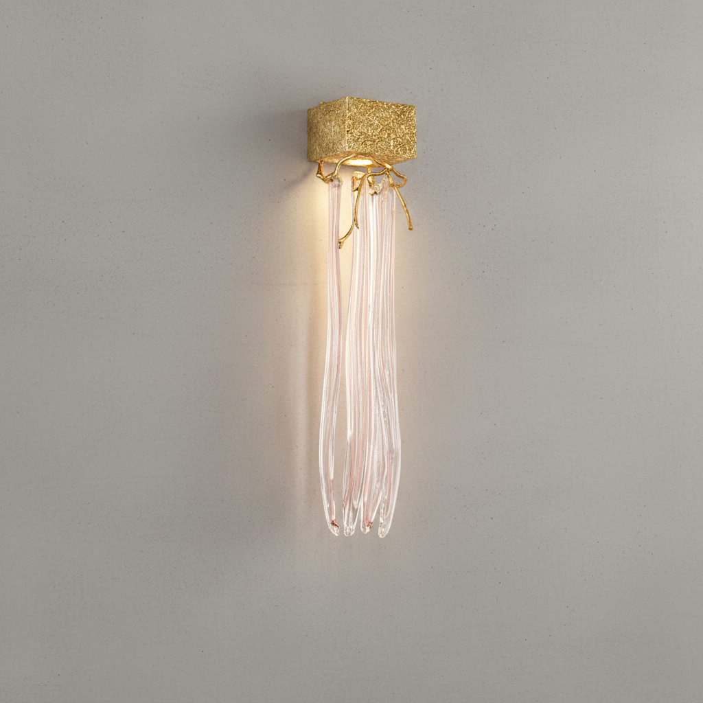 Luster Gaze Veridian Branch Crystal Wall Sconce - Background Shot