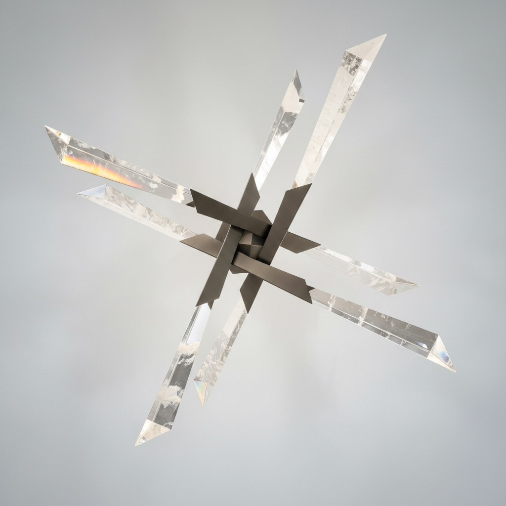 Luster Gaze Radiant Prism LED Semi Flush Mount Ceiling Light - Background Shot