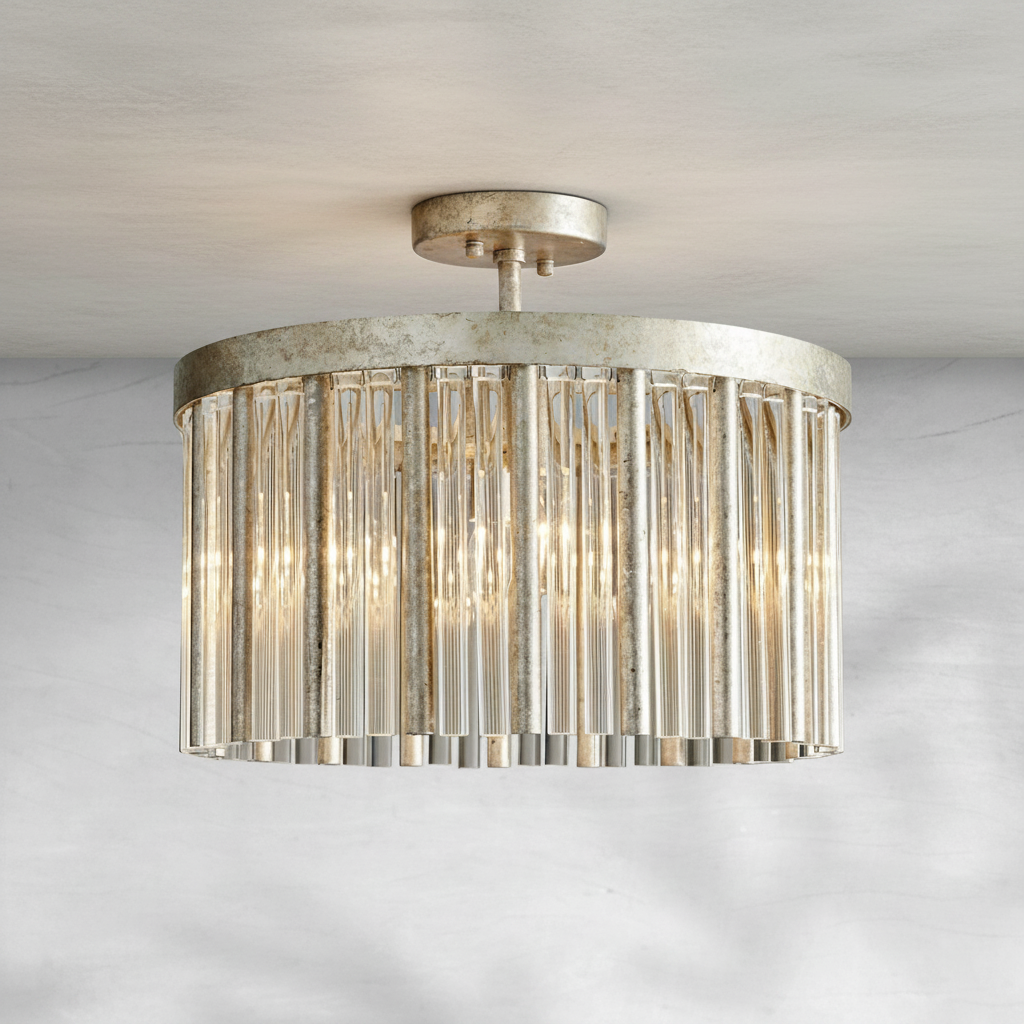 Luster Gaze Radiant Bloom Flushmount - Background Shot