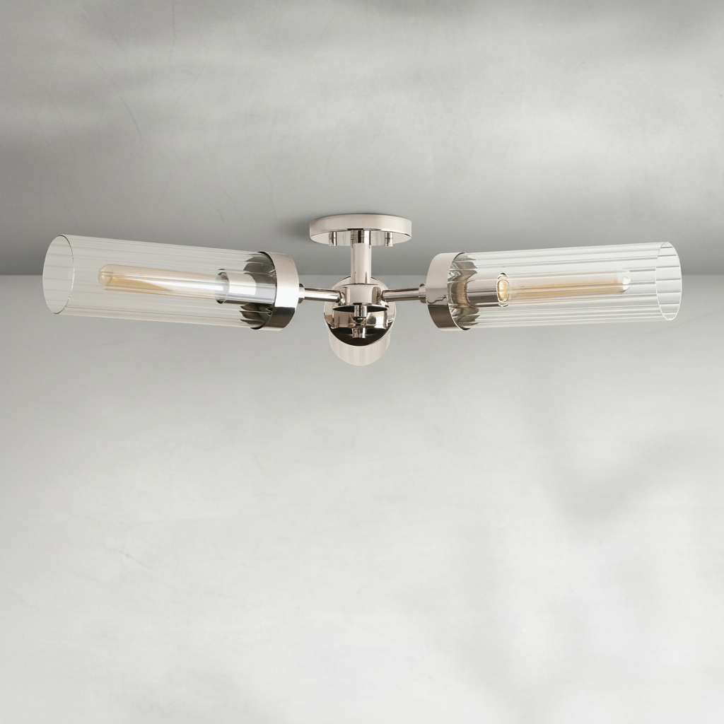 Luster Gaze Timeless Radiance 3-Light Flushmount - Background Shot