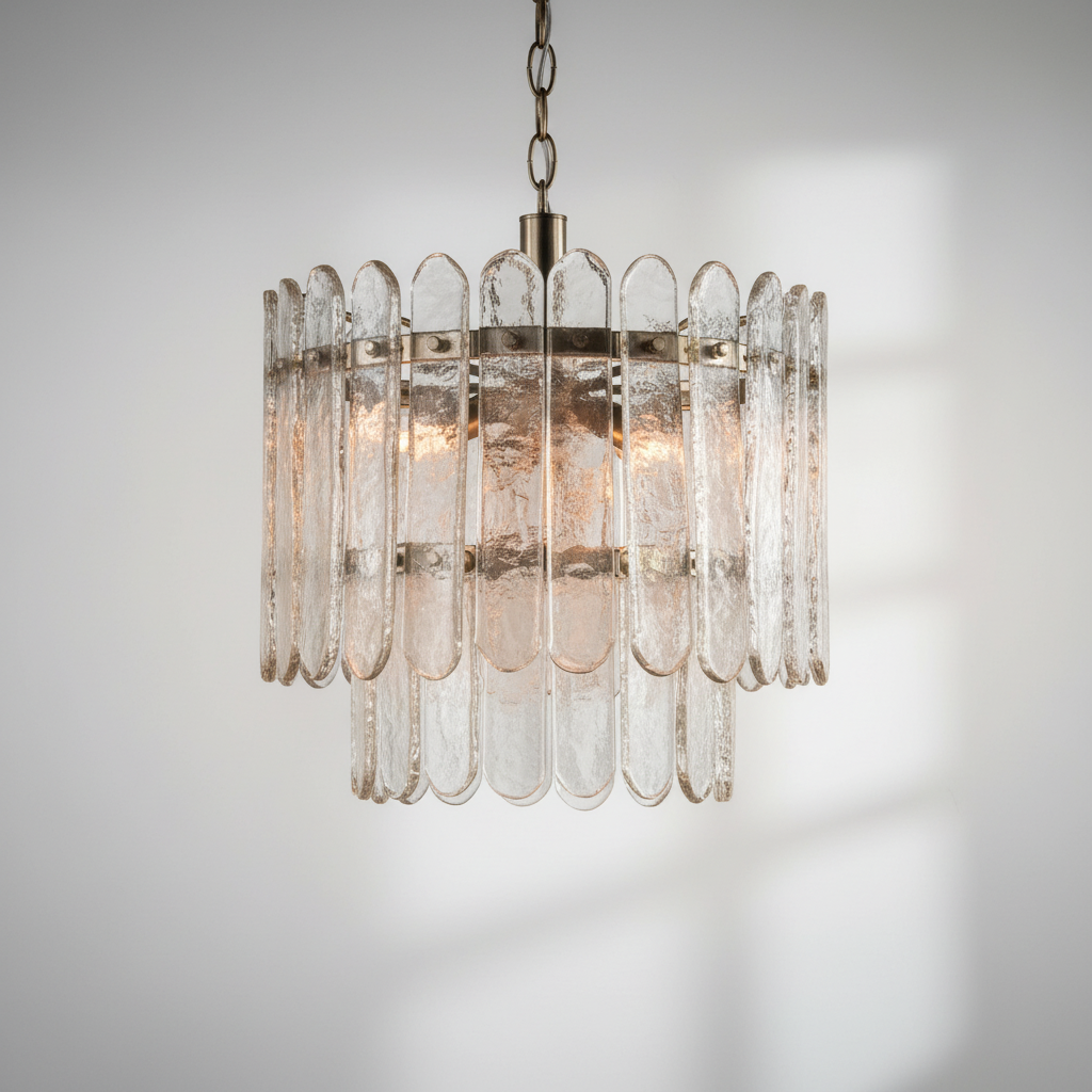 Luster Gaze Cascading Lumina Tiered Chandelier - Studio Shot