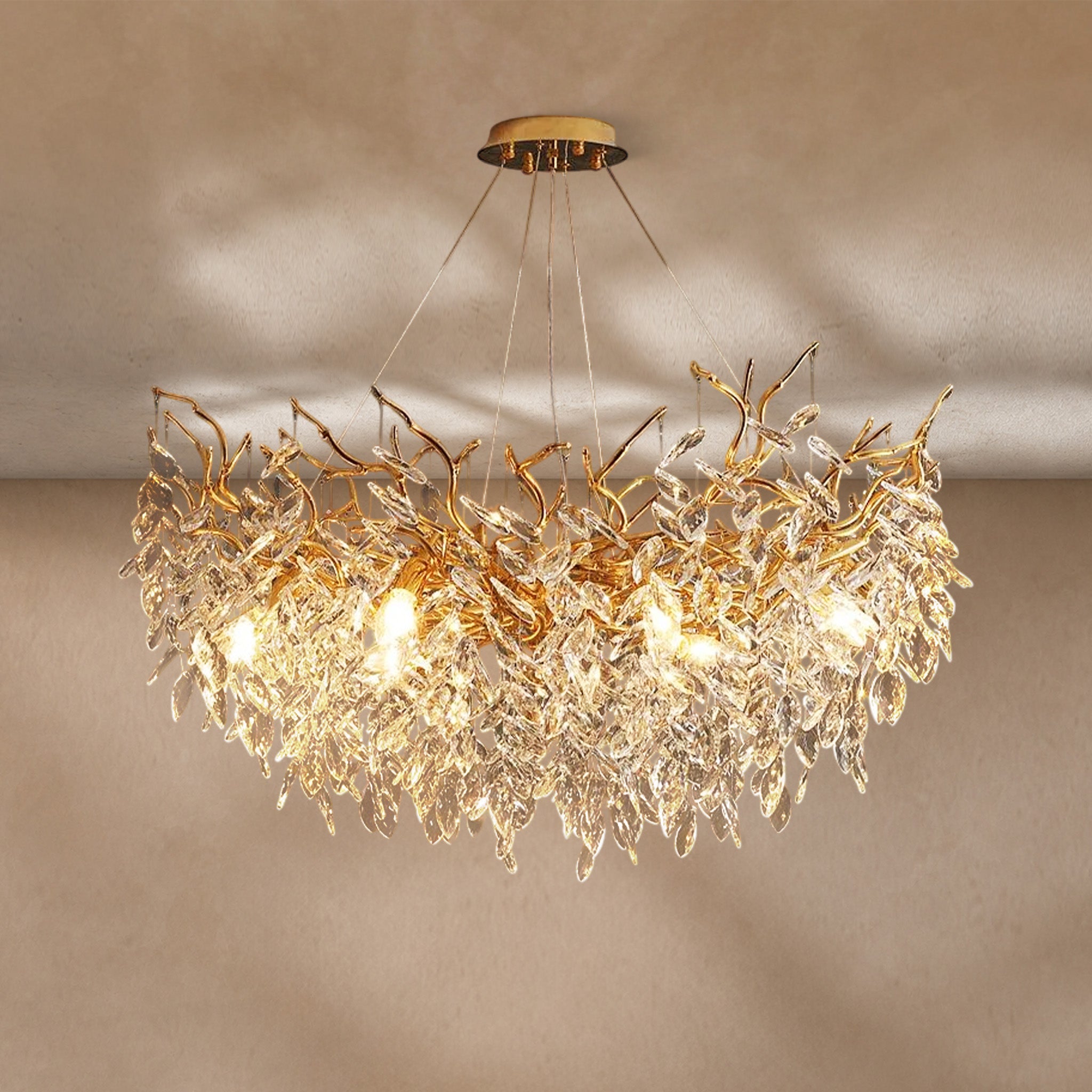 Albero Modern French-Style Branch Crystal Chandelier