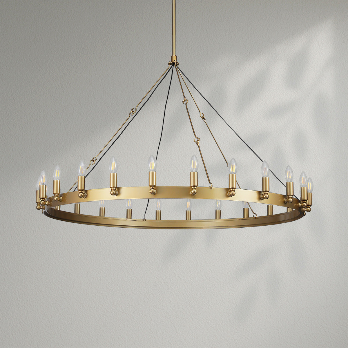 Camins Vintage Candelabra Round Chandelier