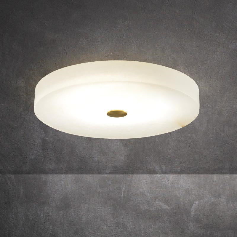 Kevin Apollo Modern Round Alabaster Flush Mounted chandelier Flush Mount Luster Gaze 11.8''D