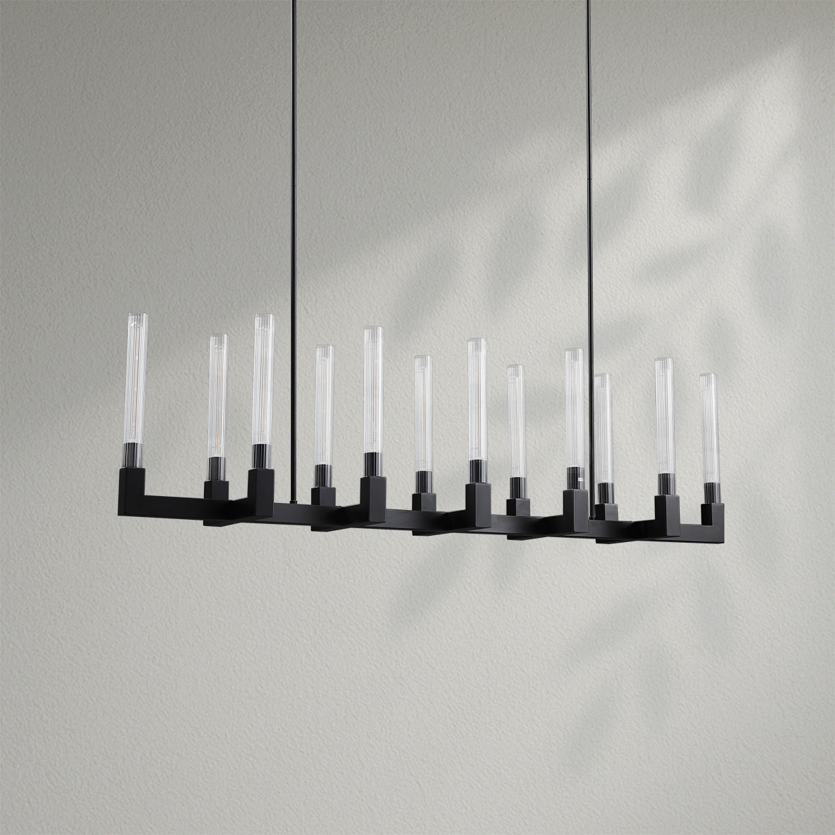Cannelo Glass Linear Chandelier