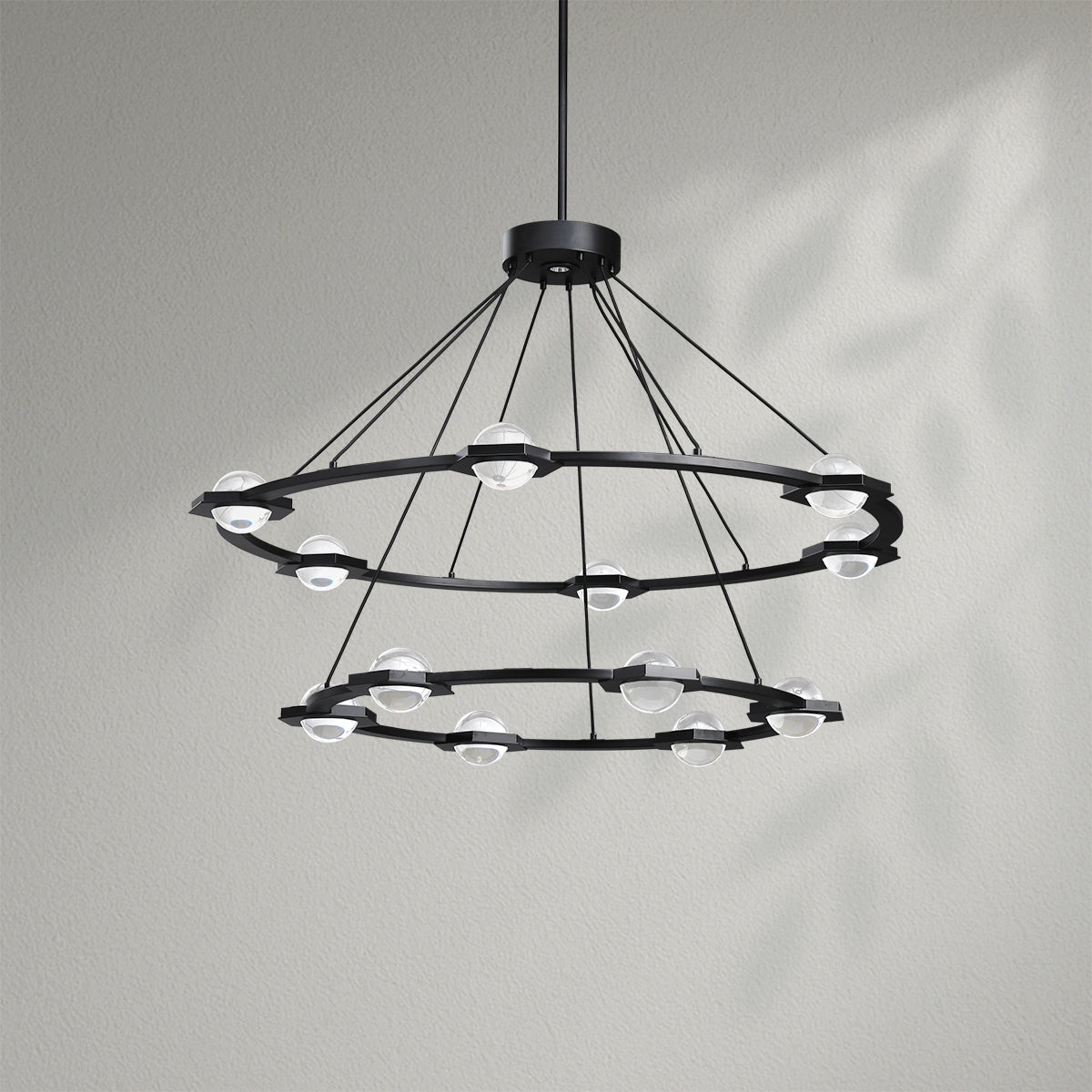 Eclatamt Two-Tier Round Chandelier