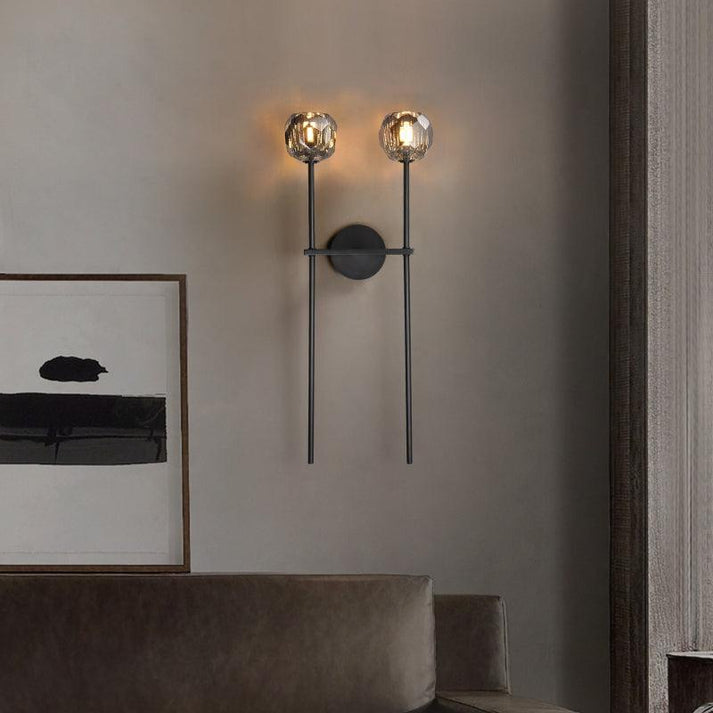 Boule Do Crystal Double Grand Wall Sconce