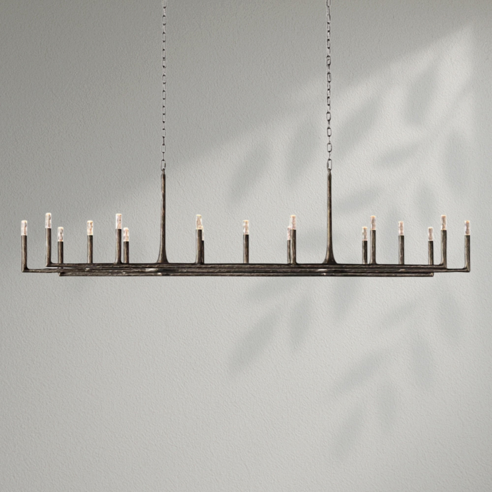 Thaddeos Forged Linear Chandelier