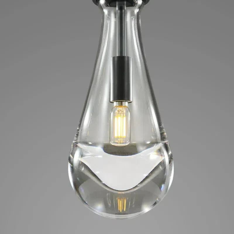 Raindrop Round Chandelier 2 Lights 5"D
