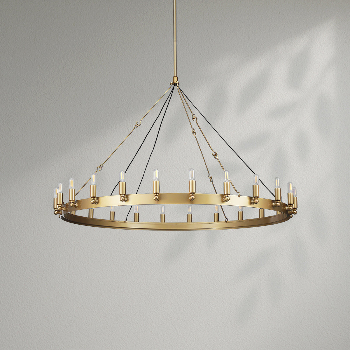 Camins Vintage Candelabra Round Chandelier