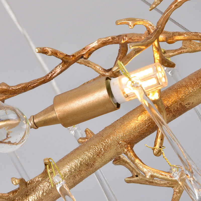 Luster Gaze Verdant Canopy Crystal Branch Chandelier - Background Shot