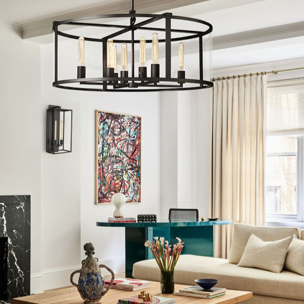 Bickman Glass Round Chandelier