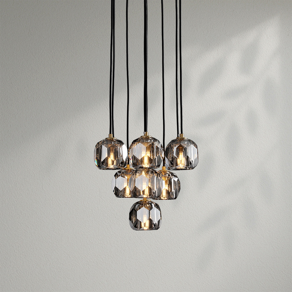 Boule Do Crystal Cluster Round Chandelier