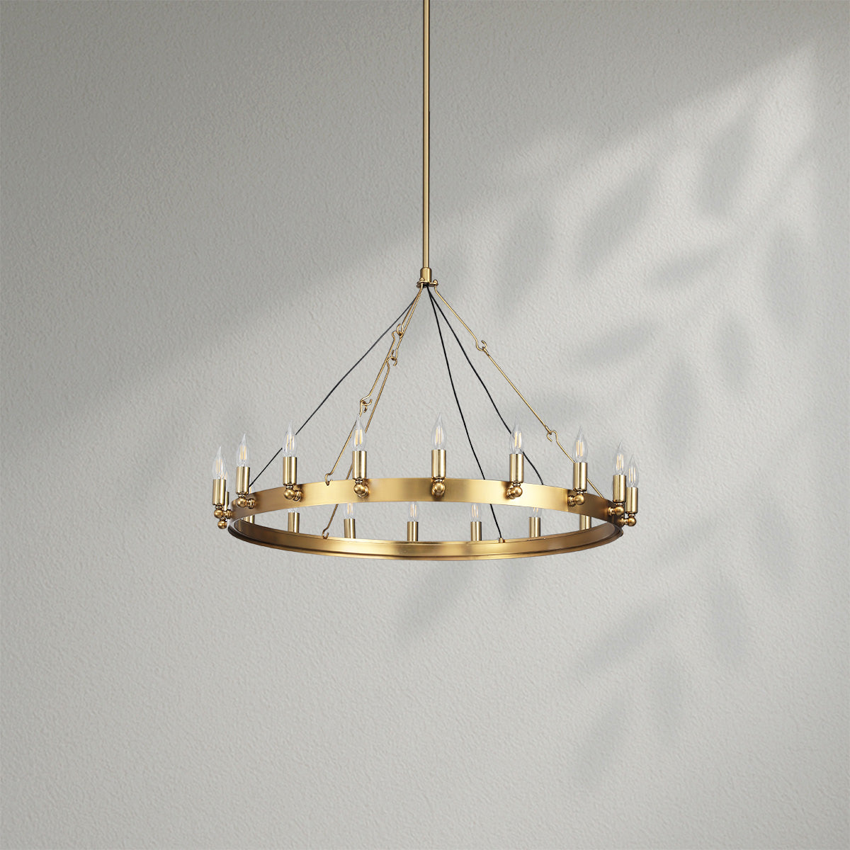 Camins Vintage Candelabra Round Chandelier