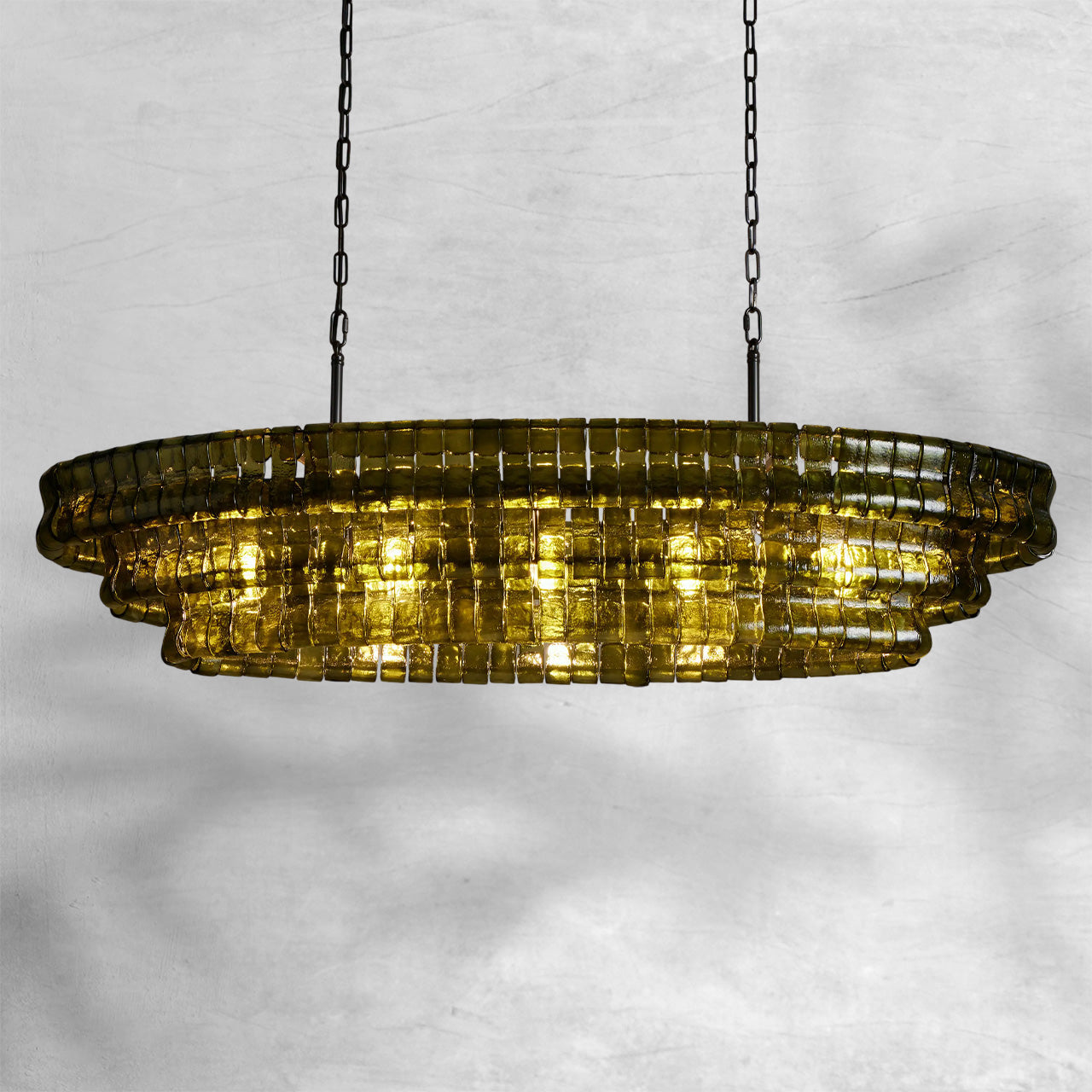 Ghiaccio Oval Chandelier
