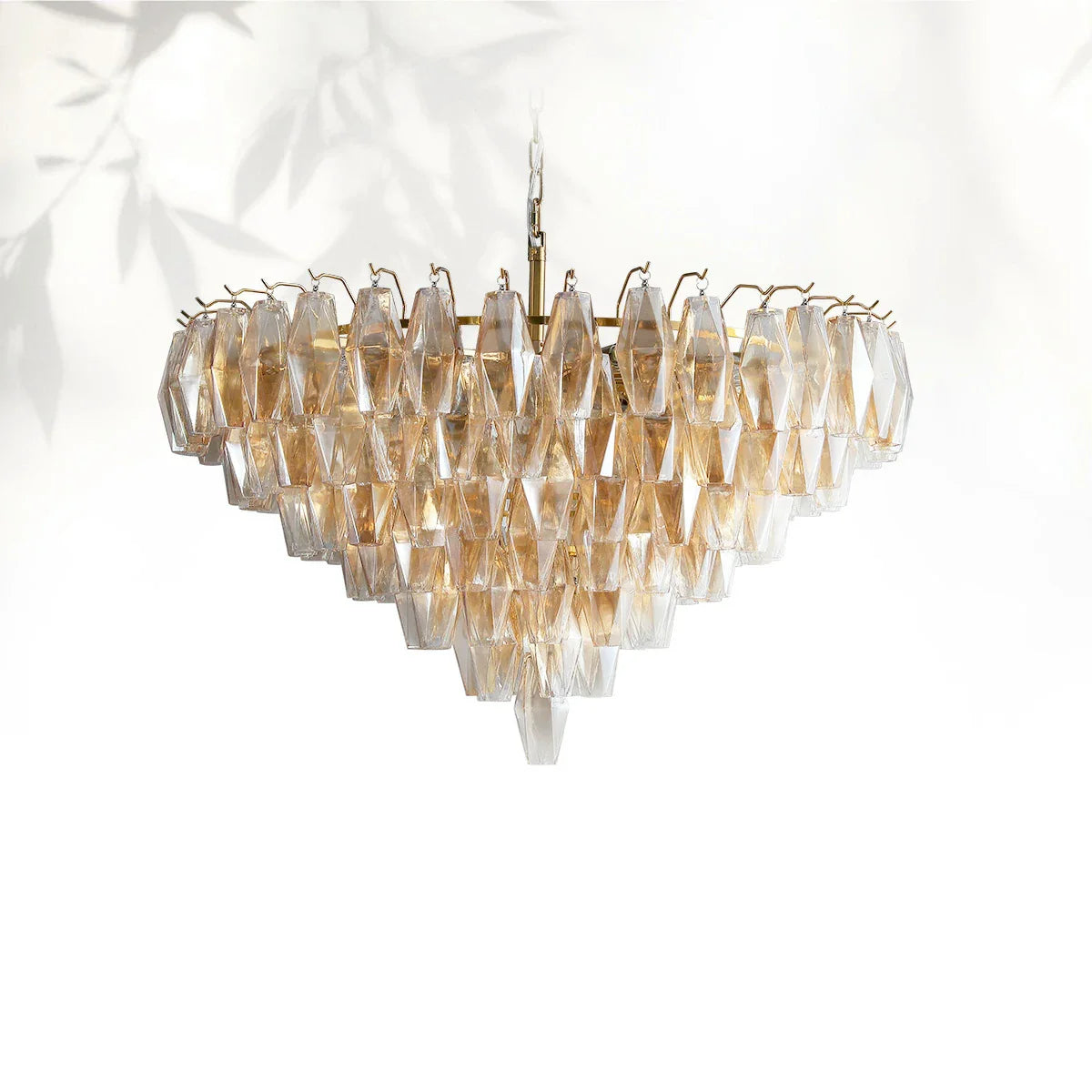 Chiaravalle Glass Tiered Round Chandelier 37" 47" 62"