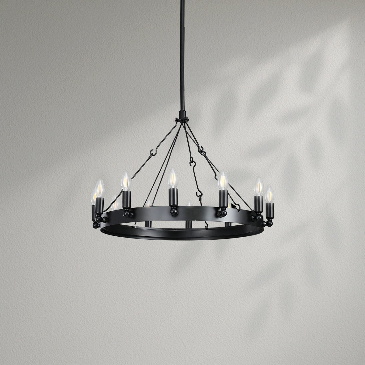Camins Vintage Candelabra Round Chandelier