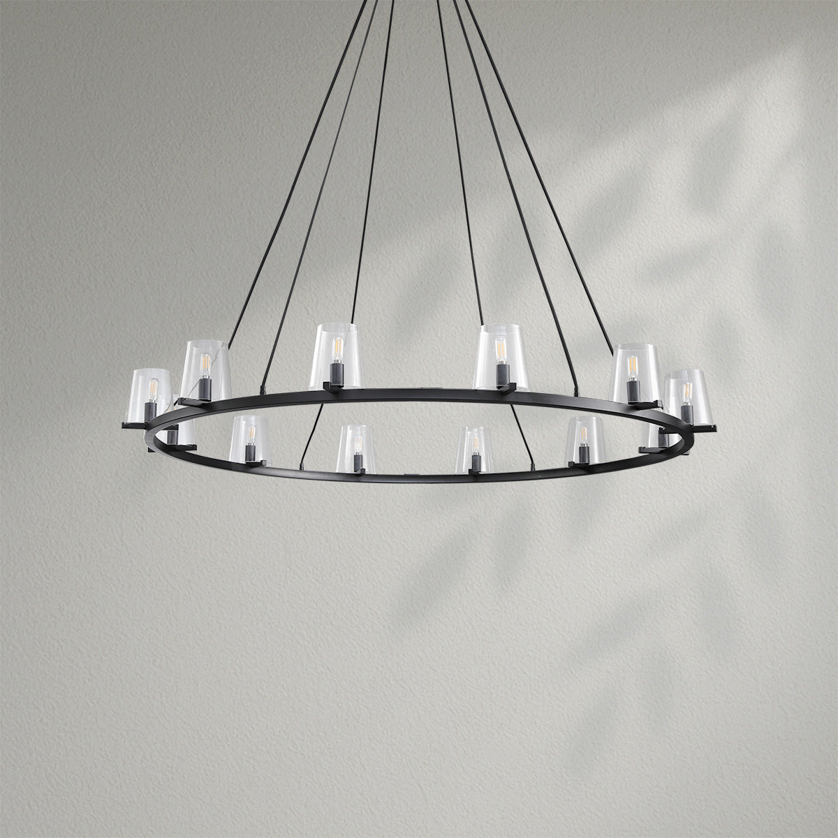 Pauillec Glass Round Chandelier