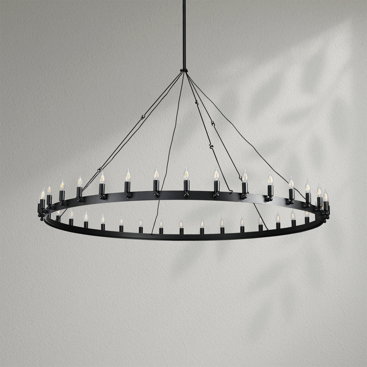 Camins Vintage Candelabra Round Chandelier