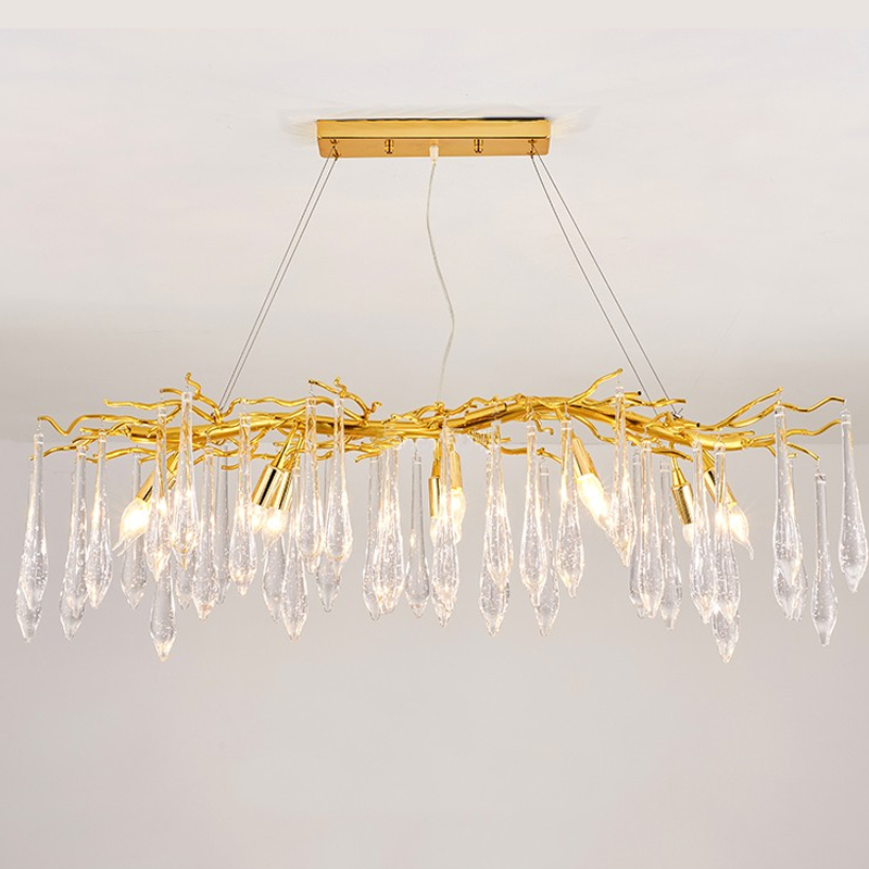 Luster Gaze Verdant Branch Crystal Chandelier - Background Shot