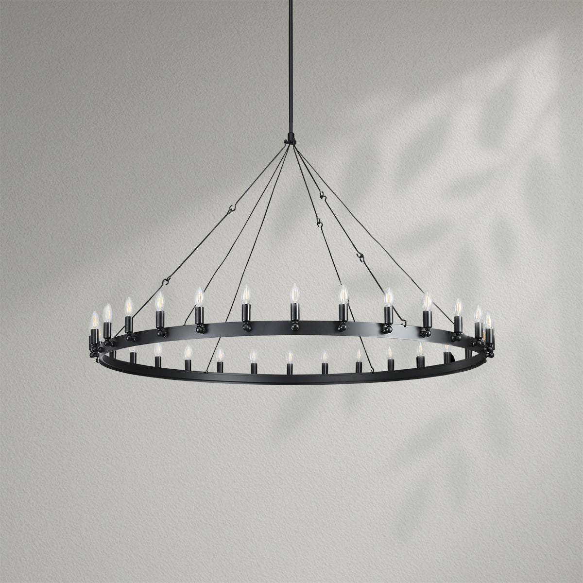Camins Vintage Candelabra Round Chandelier