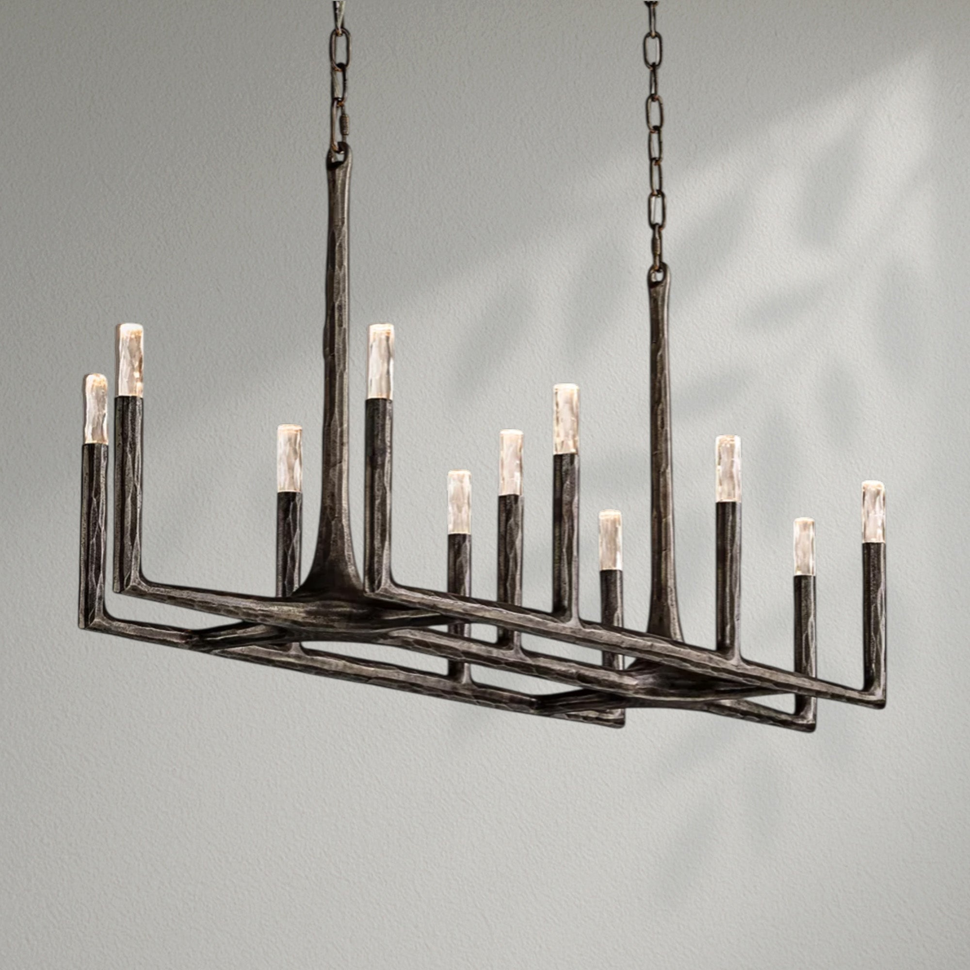 Thaddeos Forged Linear Chandelier