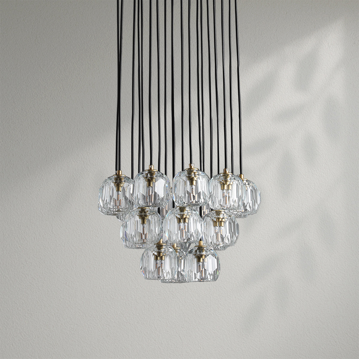 Boule Do Crystal Cluster Round Chandelier