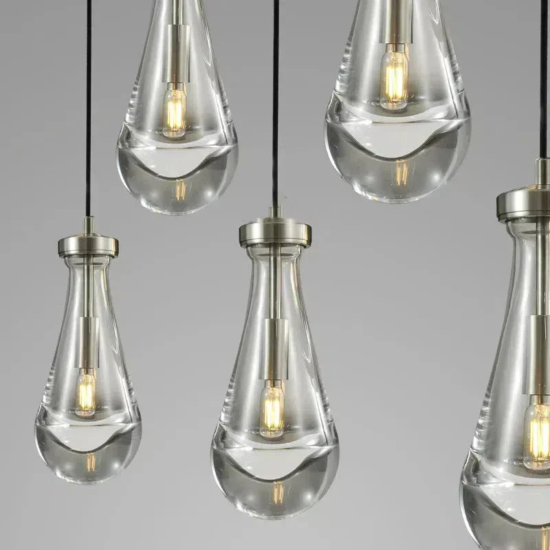 Raindrop Linear Chandelier 5-Light 36''