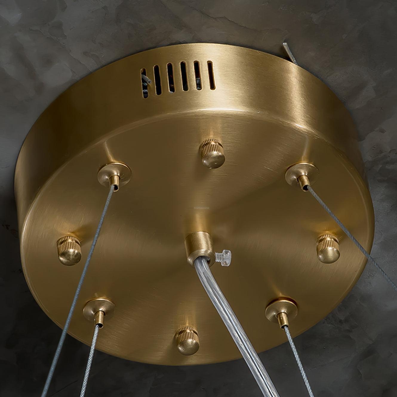 Rock Alabaster Chandelier 23.6" 31.4"