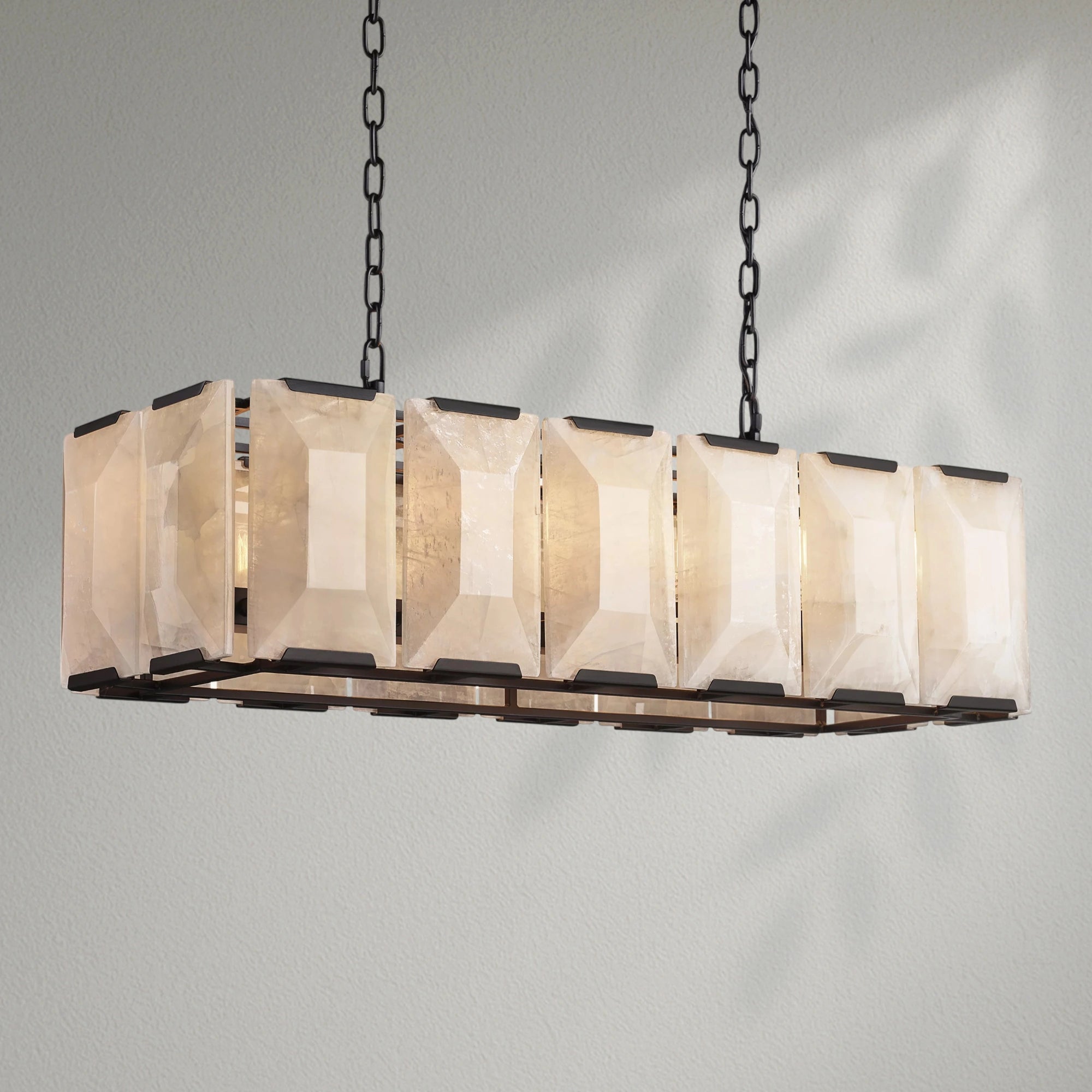 Harlows Calcite Rectangular Chandelier 42"54"62"74"