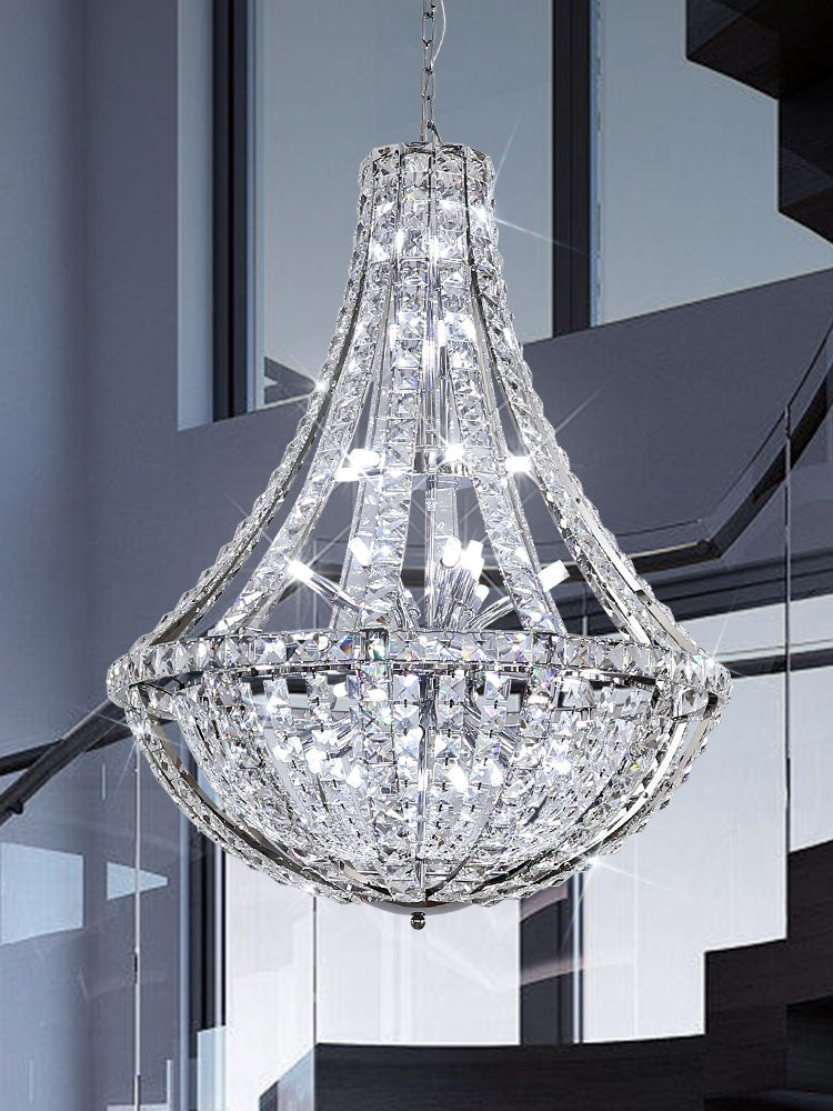 Extra Large Luxury and Elegant Crystal Chandelier for Living Room/Staircase/Foyer/Villa/Duplex Hall