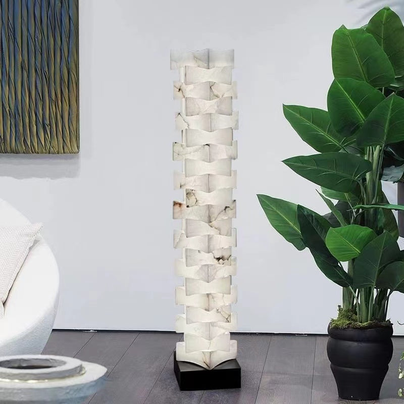 Spain Alabaster Floor Lamp, Bedroom and Living Room Standing Lamp Floor standing lamps Luster Gaze