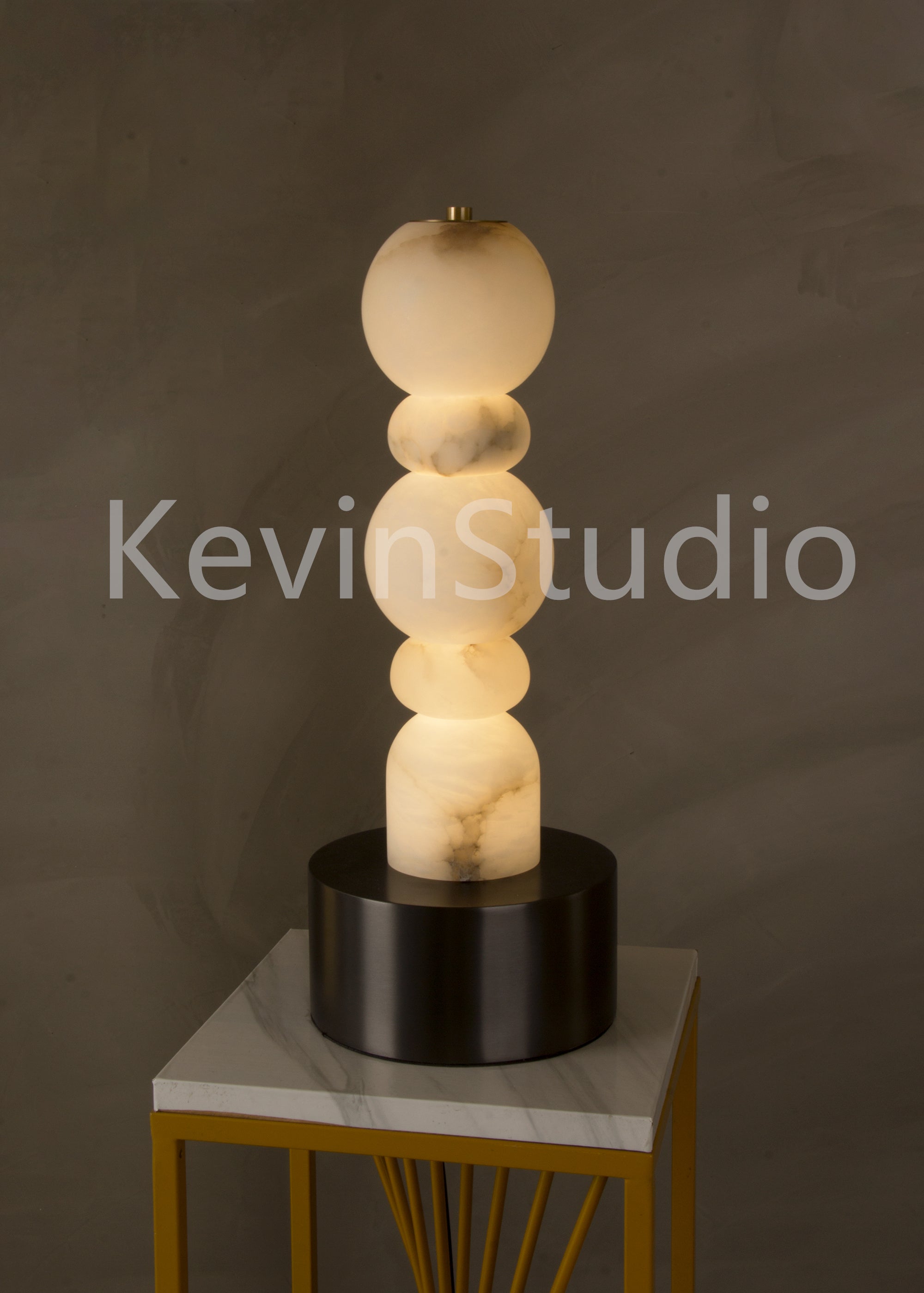 Luna Modern Alabaster Table Lamp, Living Room Bedroom Desk Lamp Table Lamp Luster Gaze