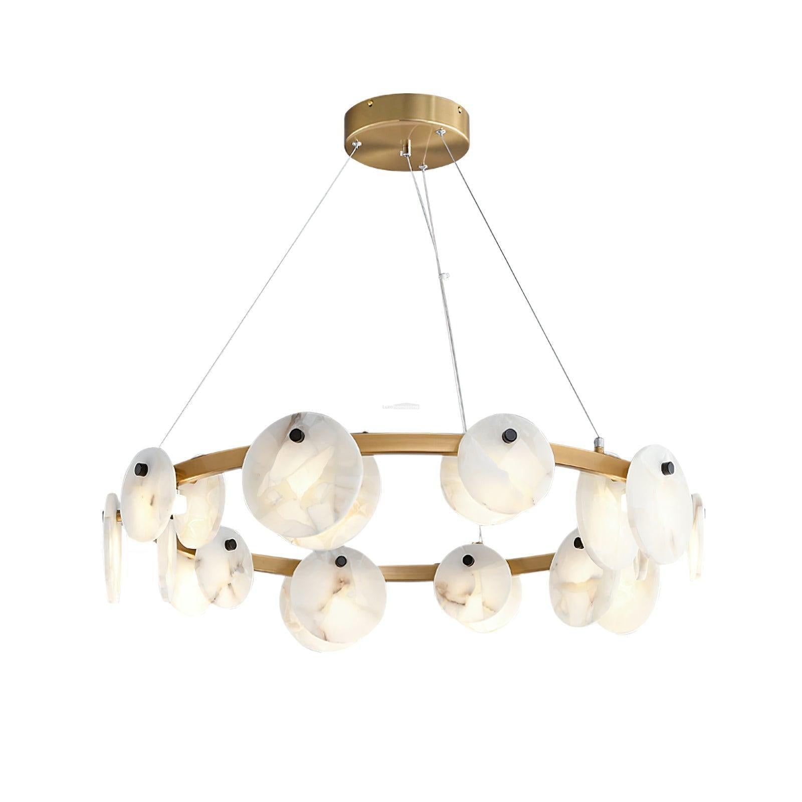 Trinidad Alabaster Chandelier with 8/10 heads