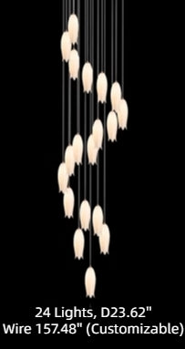 Elegant Flower Chandelier For Foyer/ Staircase