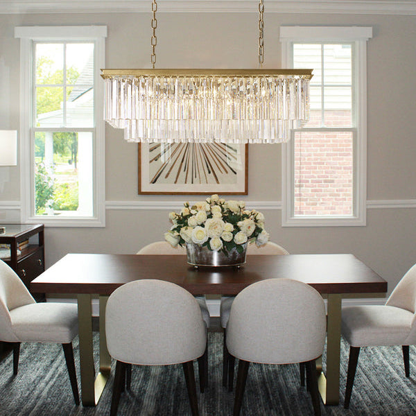 1920s Odeom Rectangular Chandelier