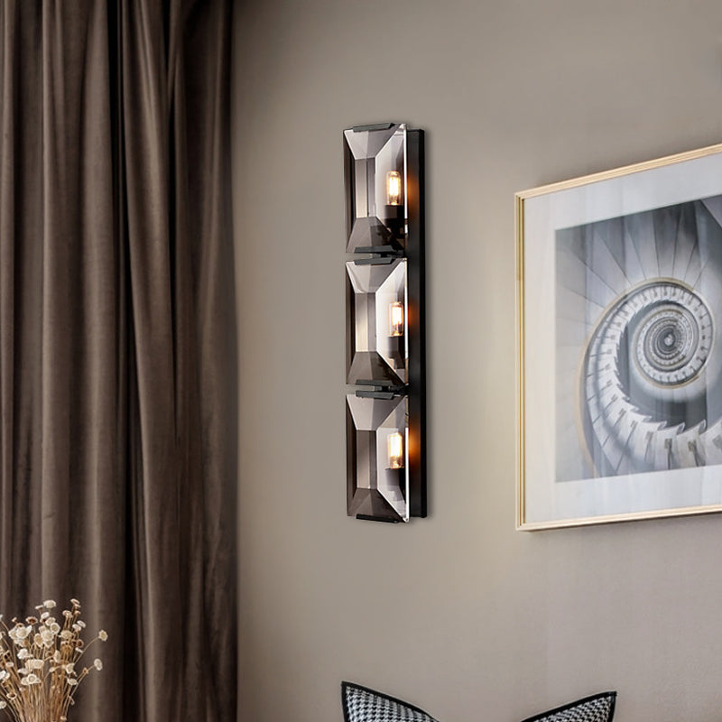 Harlows Crystal Triple Wall Lamp